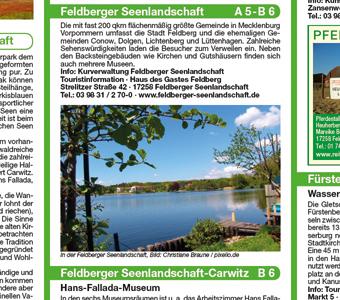 Beispielinhalt (Bild) Naturpark Feldberger Seenlandschaft - Nördliche Uckermark 1:60 000