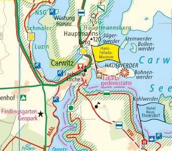 Beispielinhalt (Bild) Naturpark Feldberger Seenlandschaft - Nördliche Uckermark 1:60 000