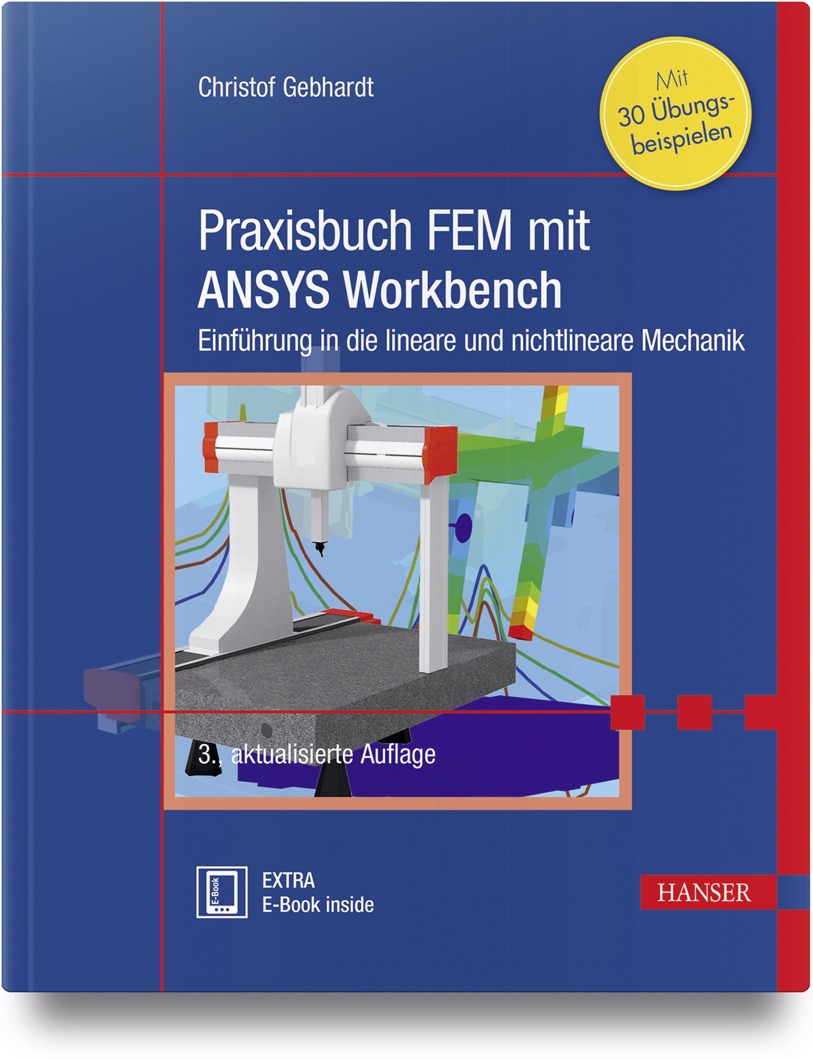 Vorderes Coverbild Praxisbuch FEM mit ANSYS Workbench