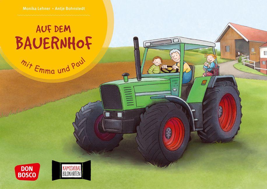 Vorderes Coverbild Auf dem Bauernhof mit Emma und Paul. Bildkartenset.