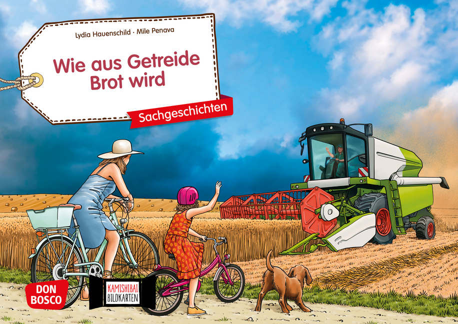 Vorderes Coverbild Wie aus Getreide Brot wird. Kamishibai Bildkartenset.