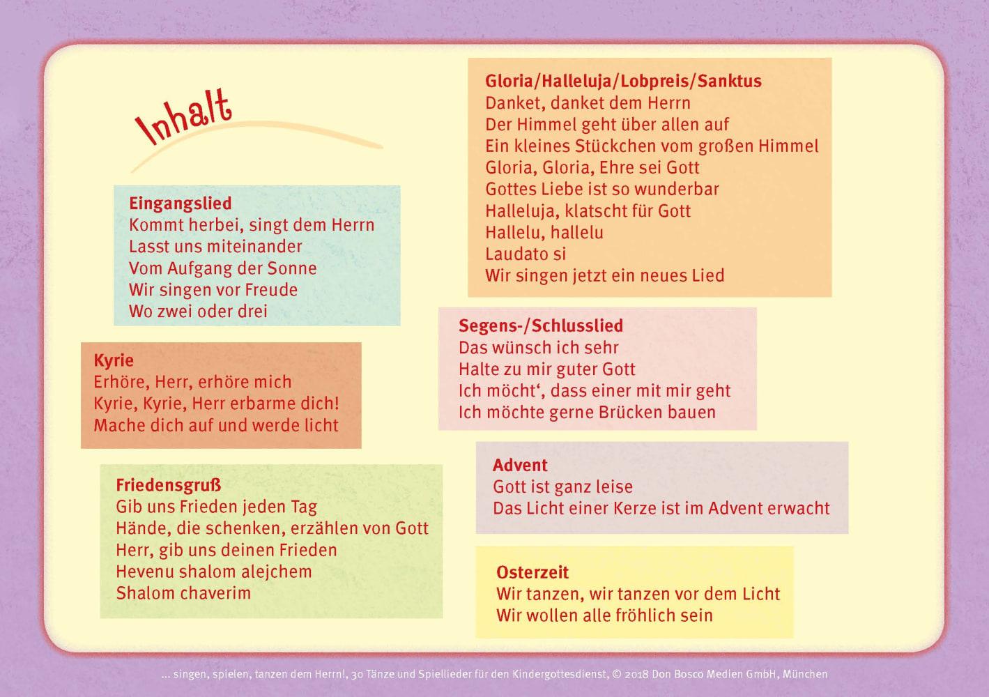 Beispielinhalt (Bild) ... singen, spielen, tanzen dem Herrn!