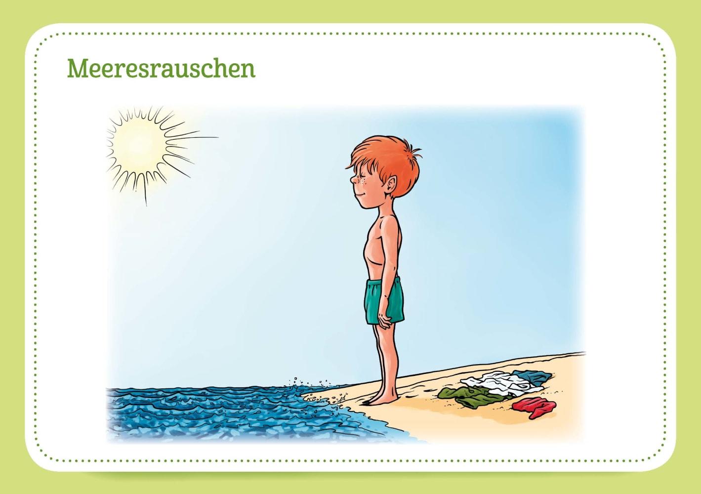 Beispielinhalt (Bild) 30 Pilates-Bildkarten für Kinder