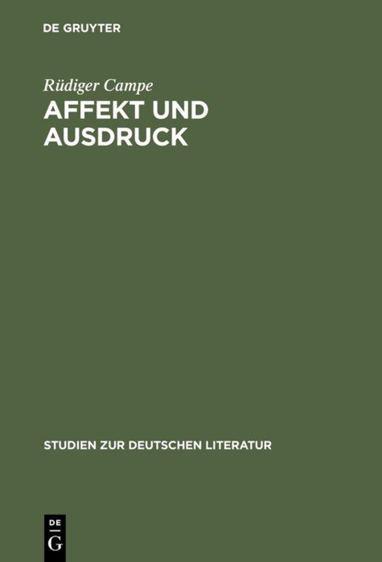 Vorderes Coverbild Affekt und Ausdruck