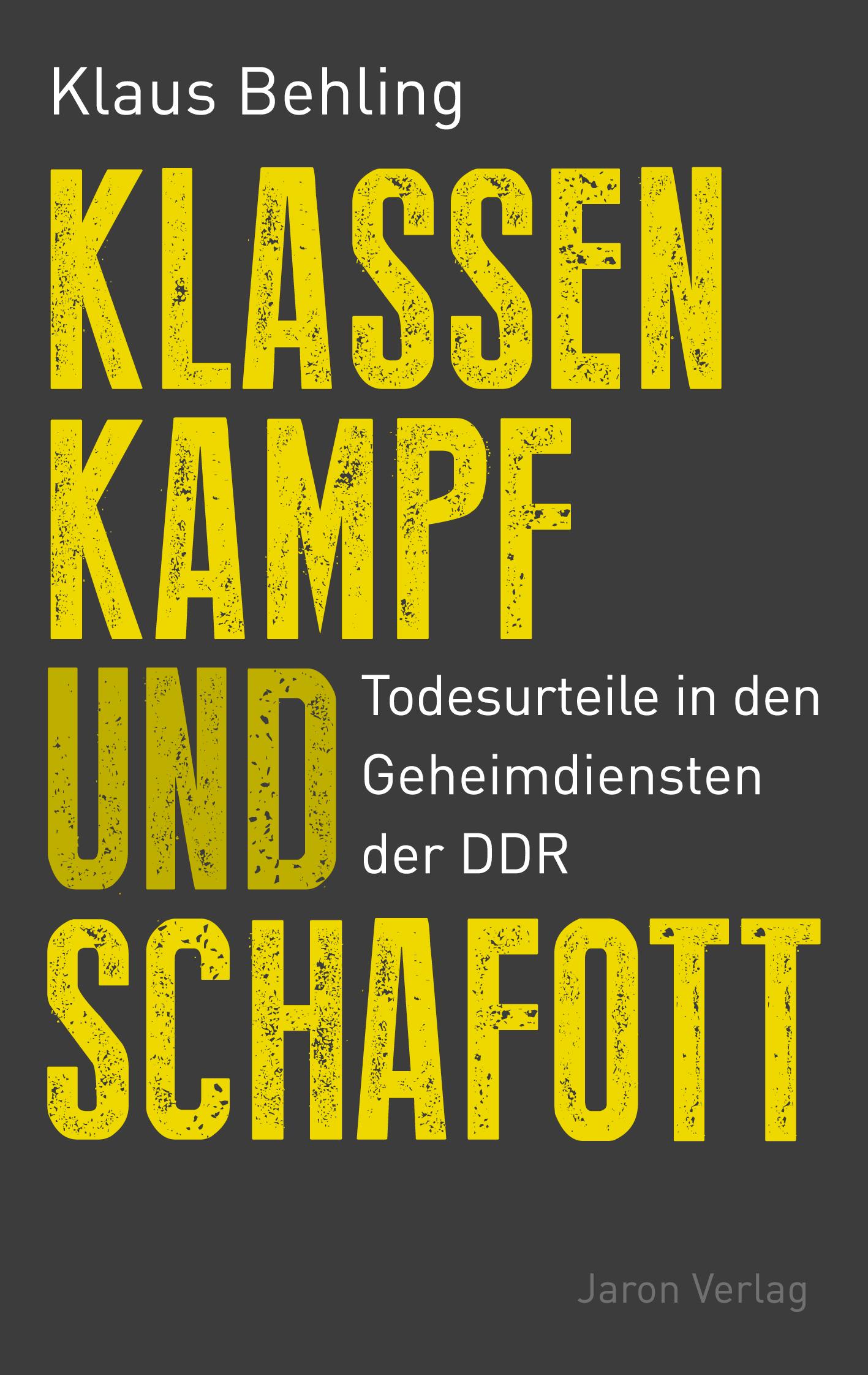Vorderes Coverbild Klassenkampf und Schafott