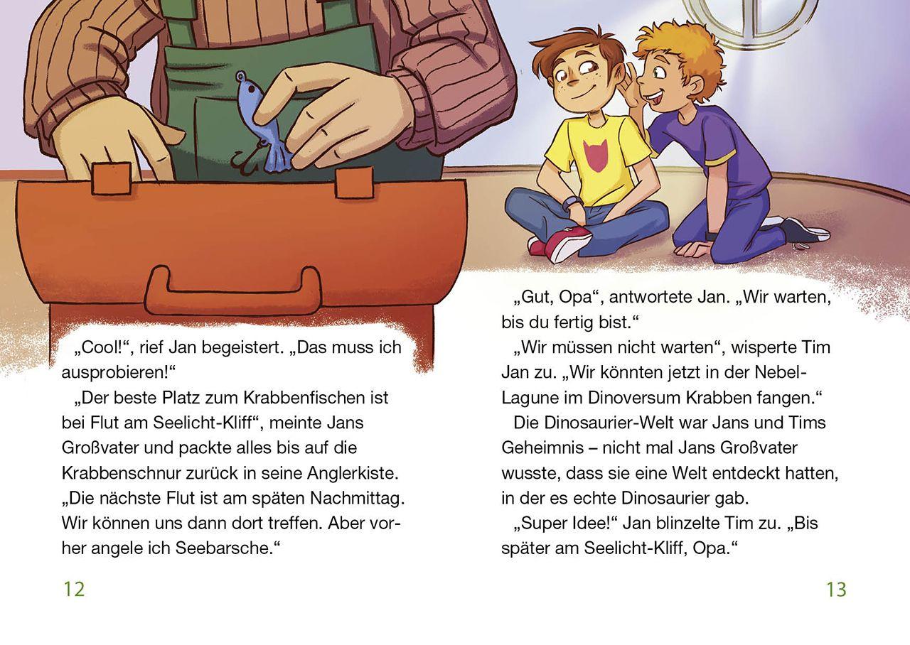 Beispielinhalt (Bild) Das geheime Dinoversum Xtra - Die Beute des Velociraptors