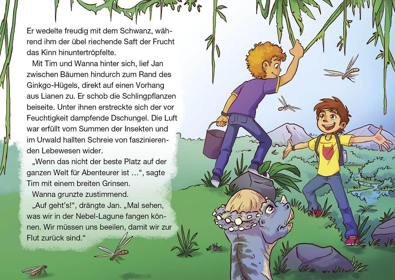 Beispielinhalt (Bild) Das geheime Dinoversum Xtra - Die Beute des Velociraptors