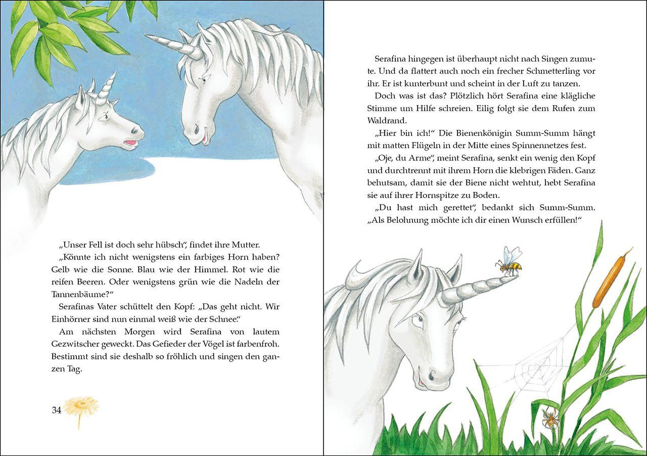 Beispielinhalt (Bild) Mein Adventskalender mit 24 Einhorngeschichten