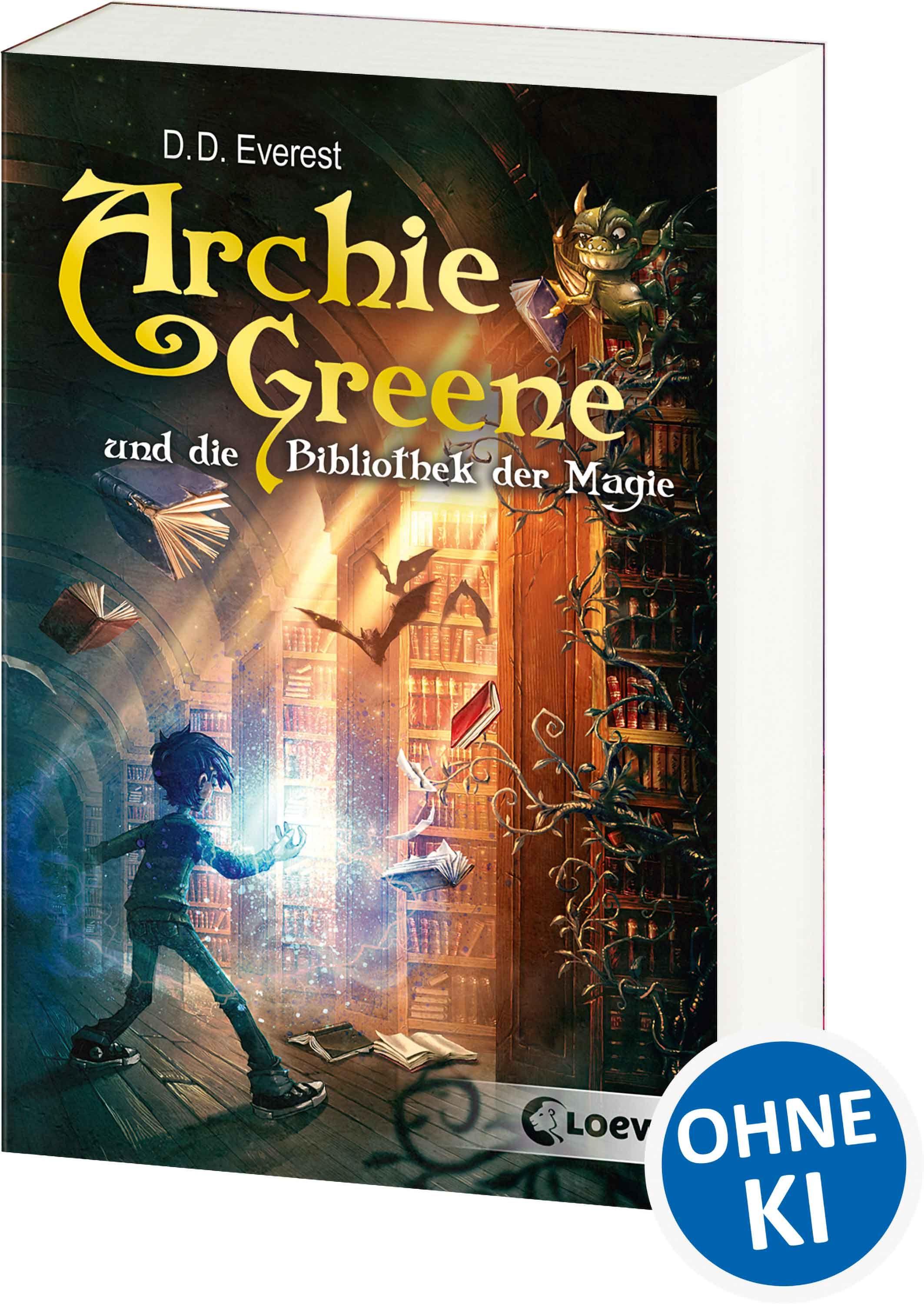 Vorderes Coverbild Archie Greene und die Bibliothek der Magie (Band 1)
