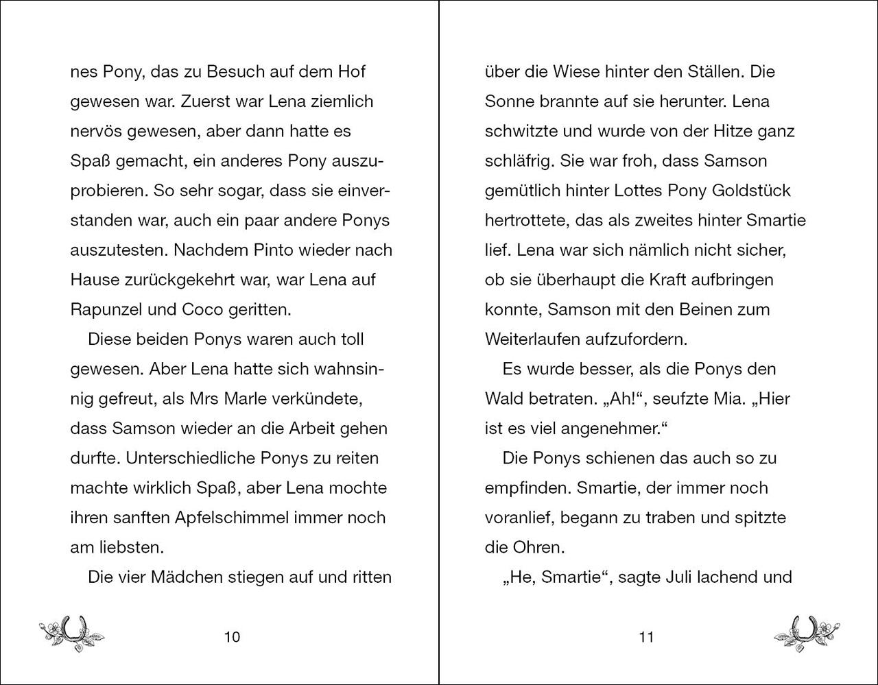Beispielinhalt (Bild) Ponyhof Apfelblüte 12 - Lotte und die Übernachtungsparty