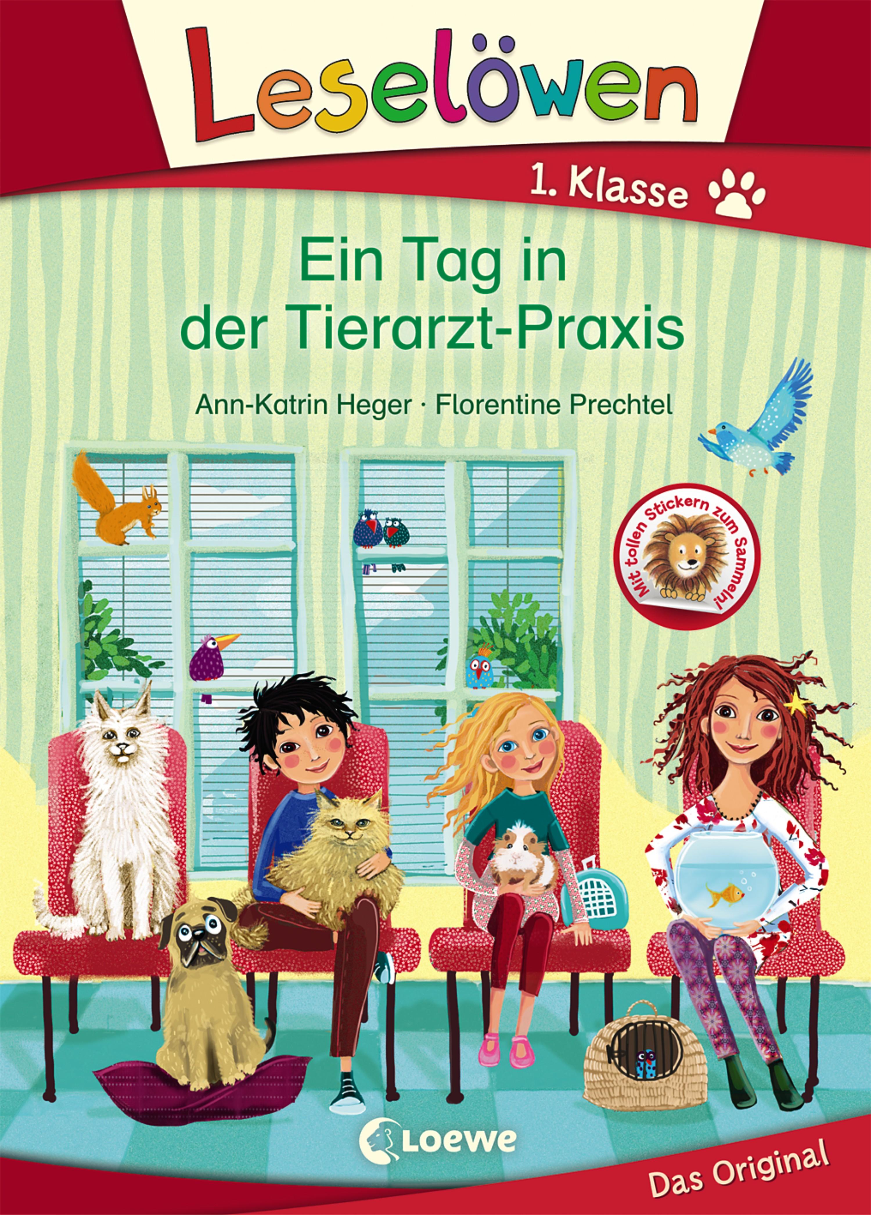 Vorderes Coverbild Leselöwen 1. Klasse - Ein Tag in der Tierarzt-Praxis