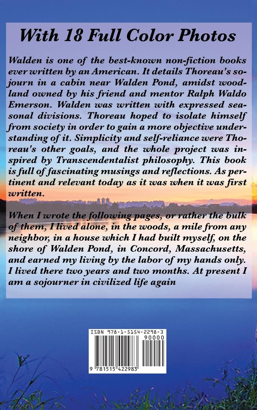 Rückseitencover Walden (Illustrated Edition)
