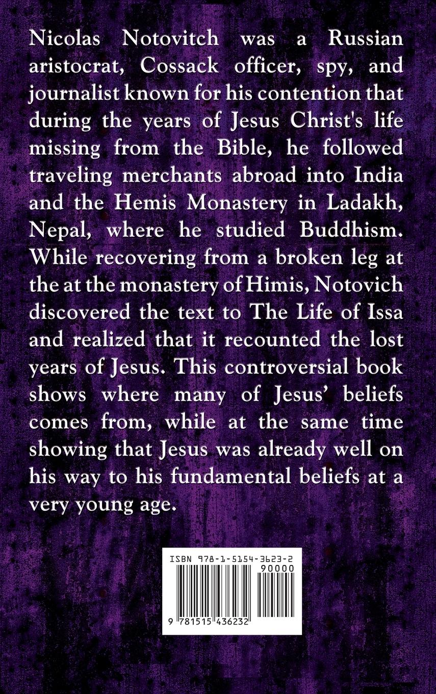 Rückseitencover The Unknown Life of Jesus