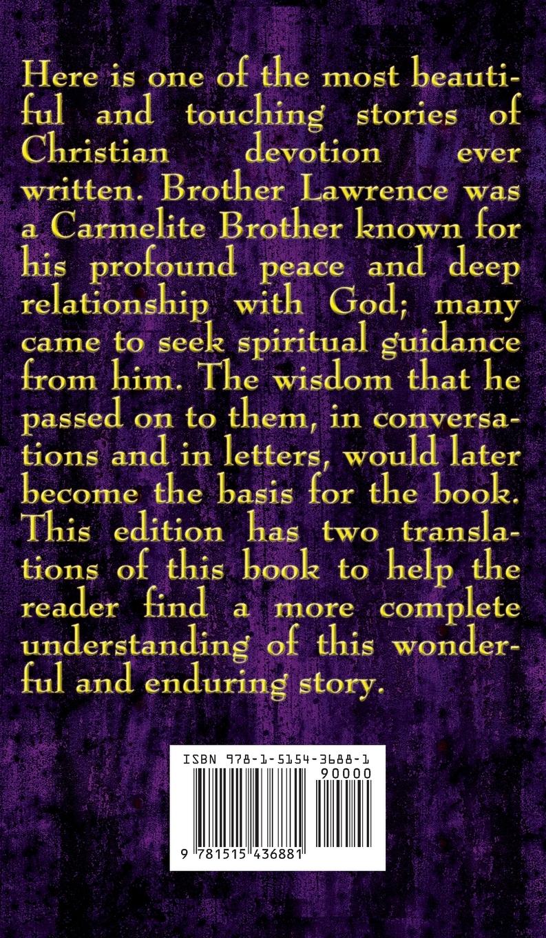 Rückseitencover The Practice of the Presence of God