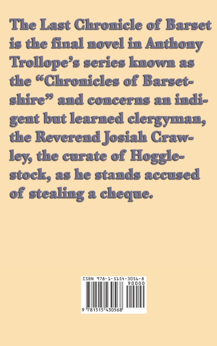 Rückseitencover The Last Chronicle of Barset