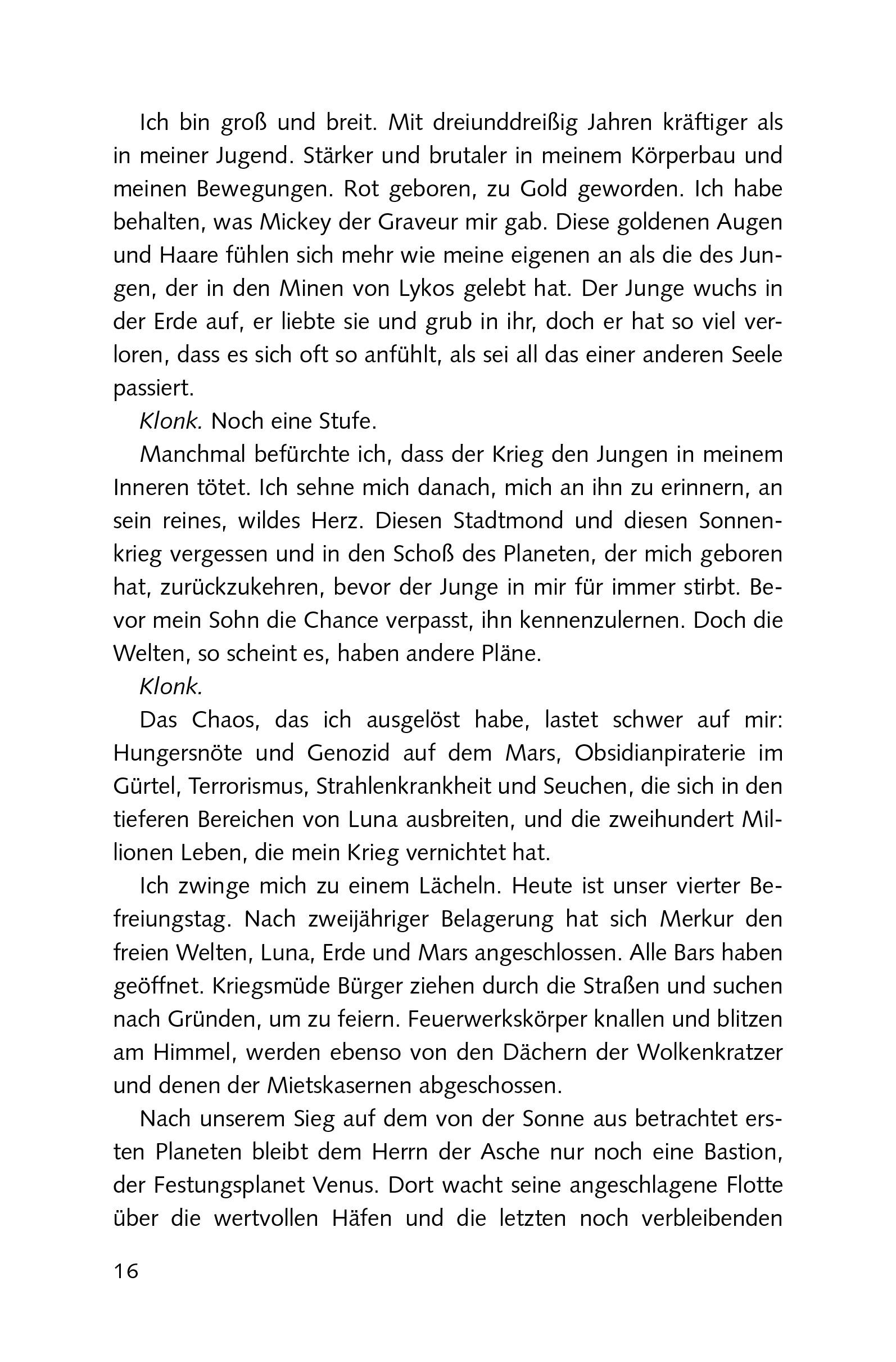 Beispielinhalt (Bild) Red Rising - Asche zu Asche