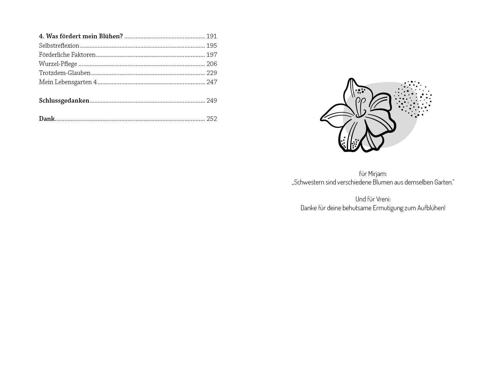 Beispielinhalt (Bild) Blühe dort, wo du gepflanzt bist