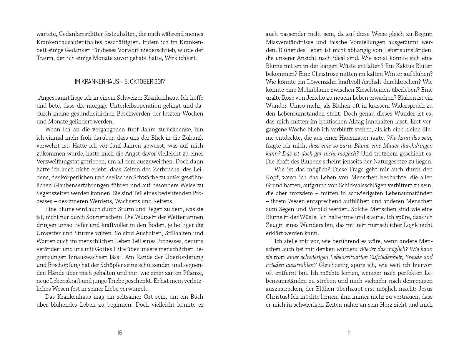 Beispielinhalt (Bild) Blühe dort, wo du gepflanzt bist