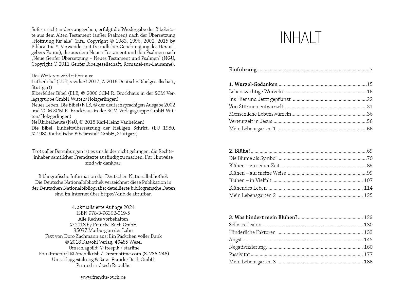 Beispielinhalt (Bild) Blühe dort, wo du gepflanzt bist