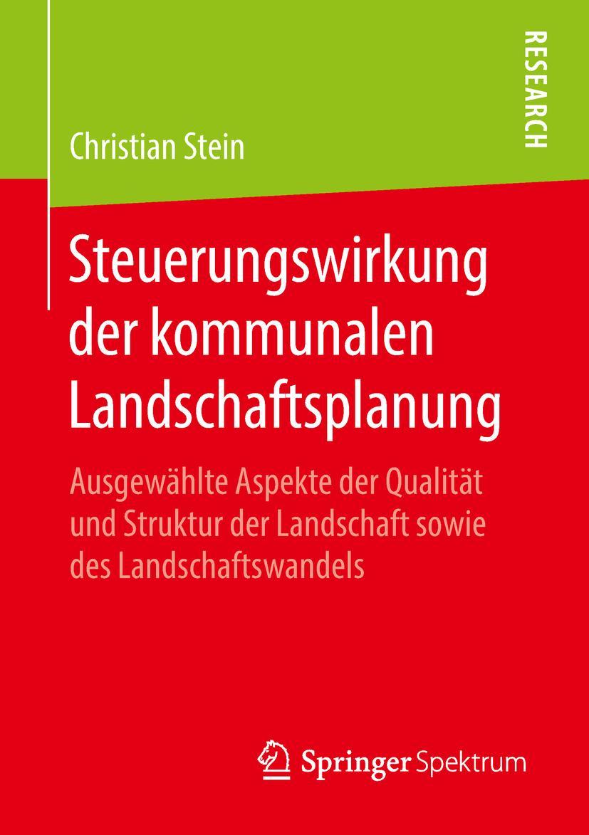 Vorderes Coverbild Steuerungswirkung der kommunalen Landschaftsplanung