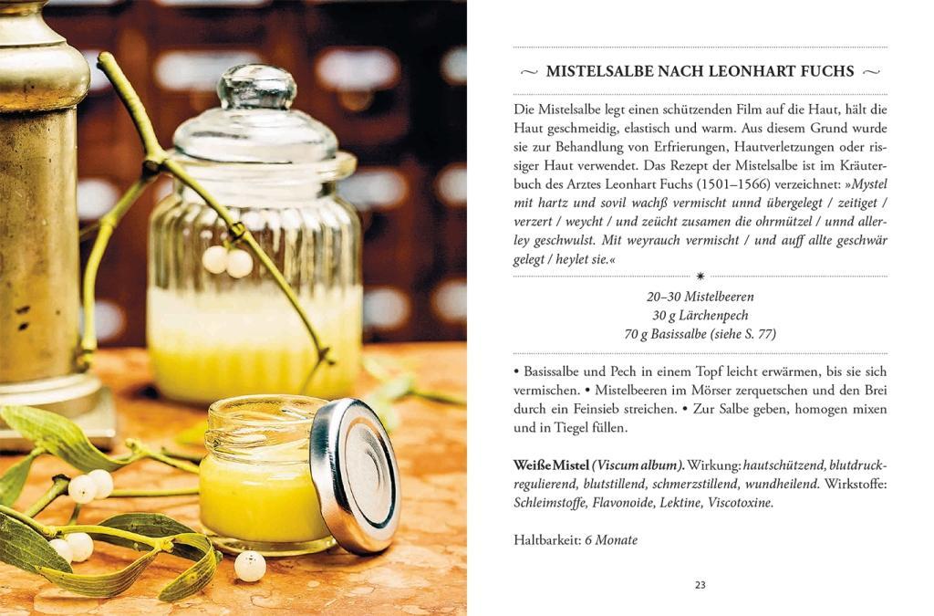 Beispielinhalt (Bild) Das große kleine Buch: Heilsalben aus Wald und Wiese