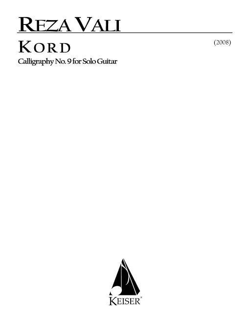 Vorderes Coverbild Kord for Solo Guitar: Calligraphy No. 9