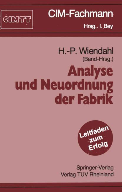 Vorderes Coverbild Analyse und Neuordnung der Fabrik