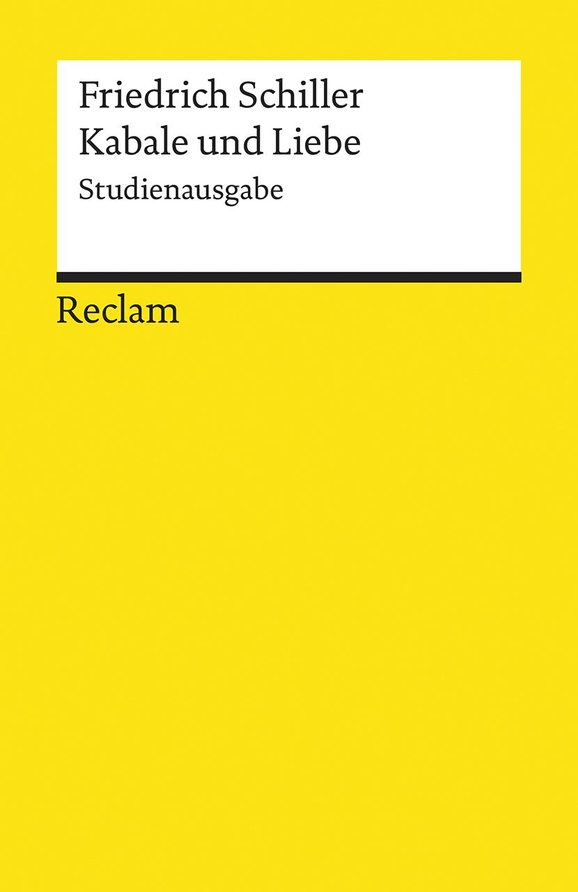 Vorderes Coverbild Kabale und Liebe