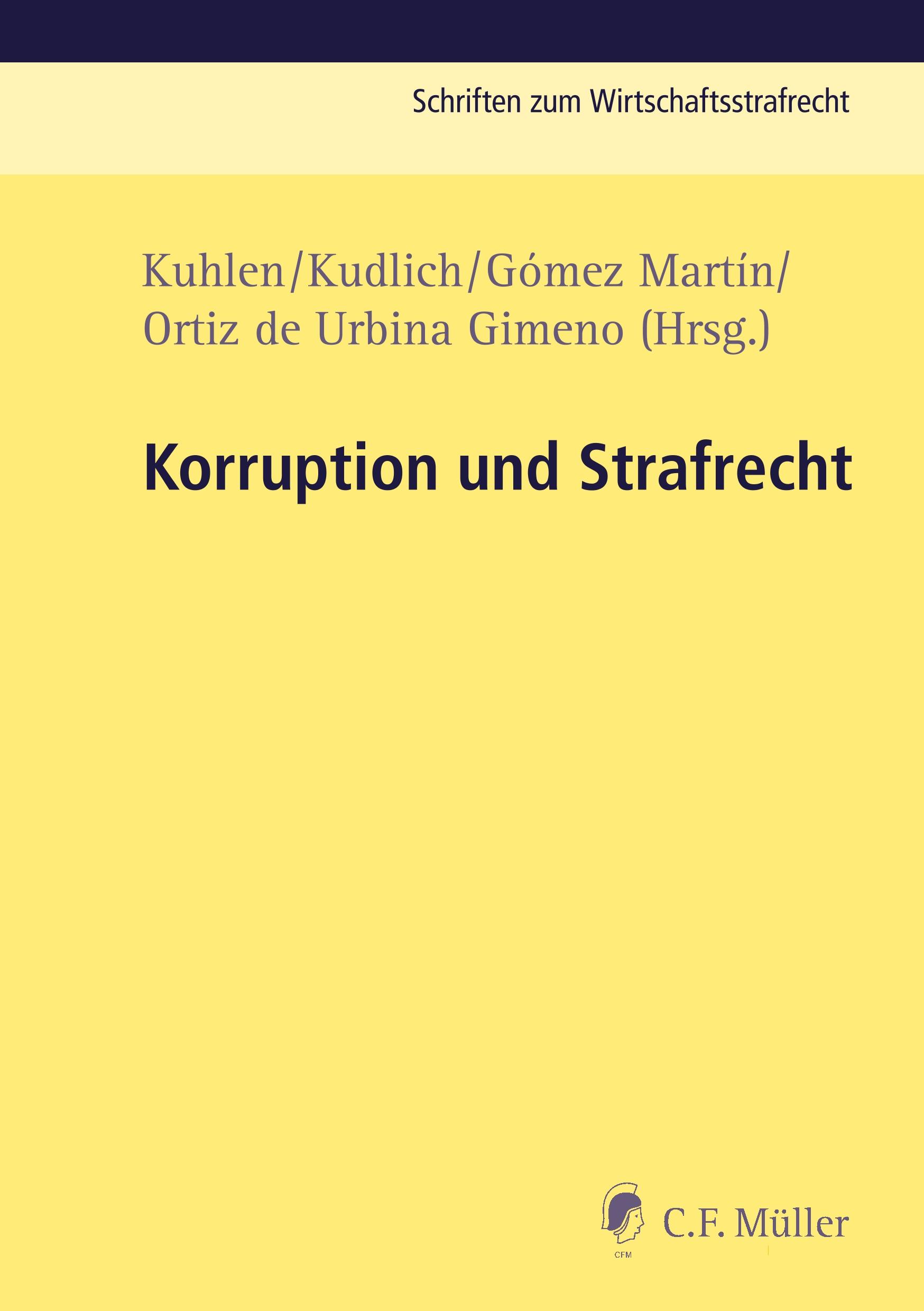 Vorderes Coverbild Korruption und Strafrecht