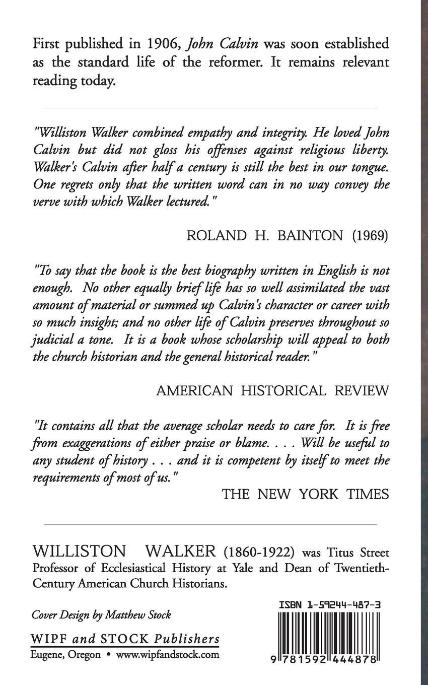 Rückseitencover John Calvin