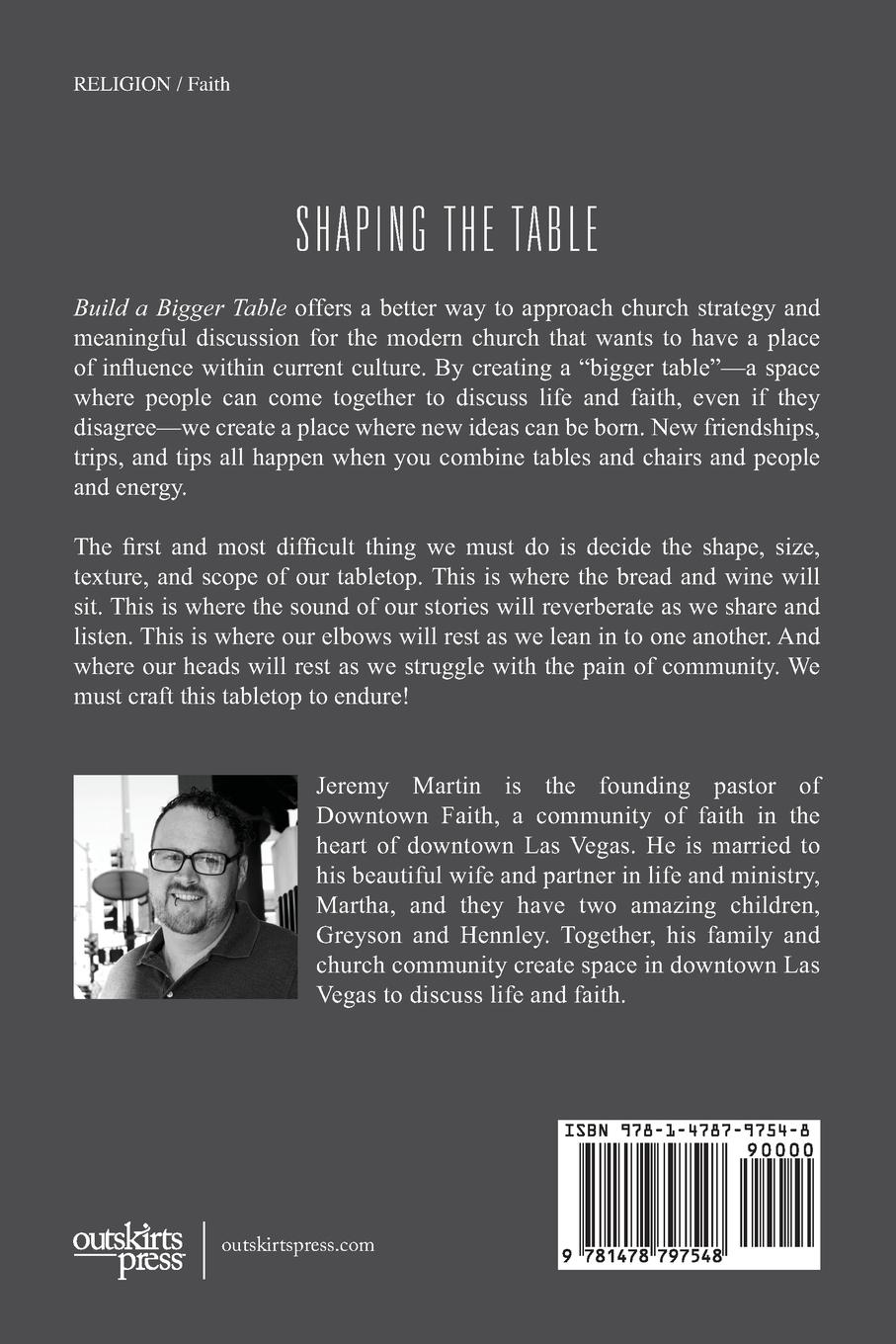 Rückseitencover Build A Bigger Table