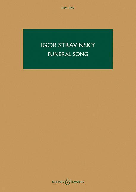 Vorderes Coverbild Funeral Song, Op. 5: Hawkes Pocket Score 1592
