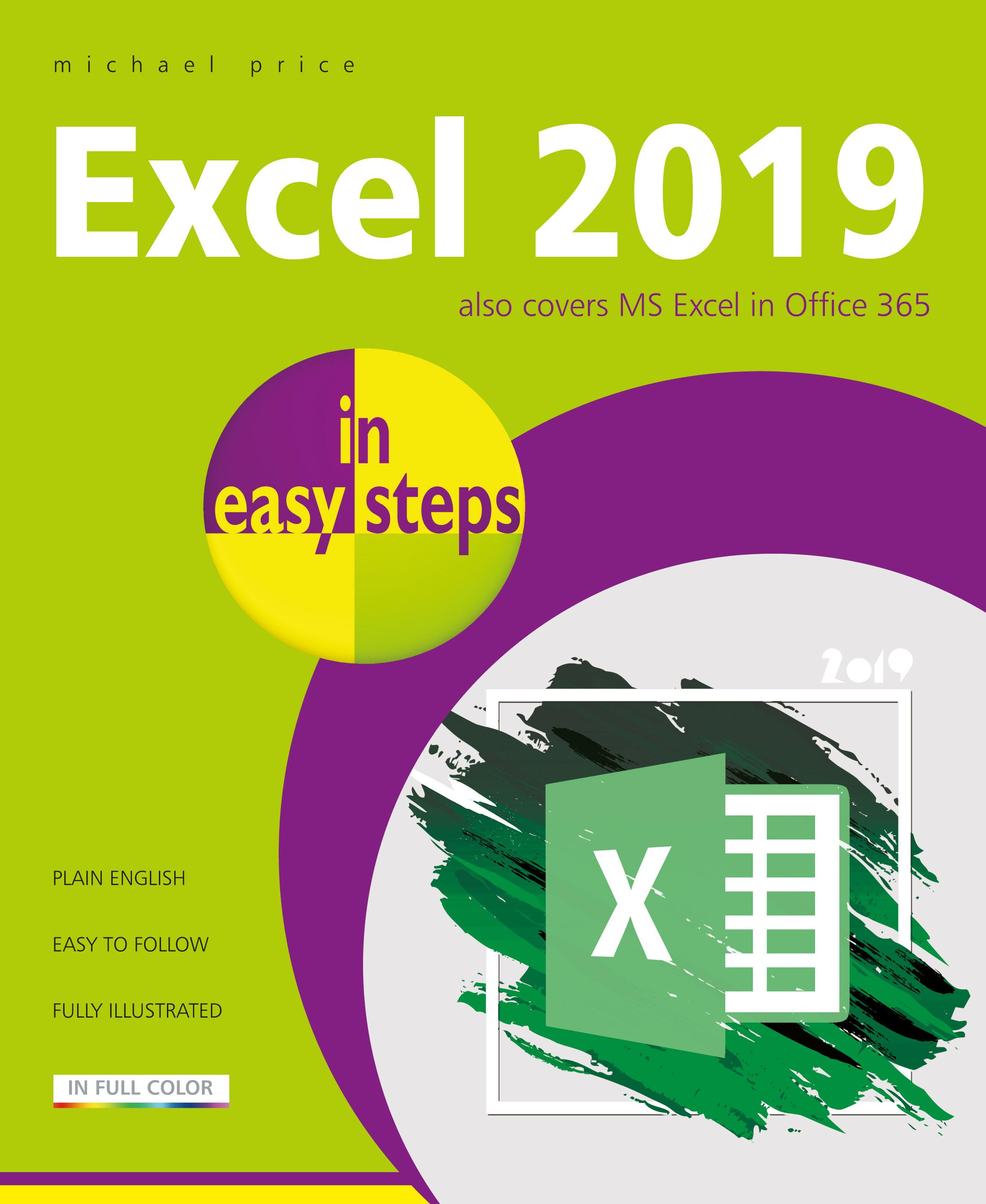 Vorderes Coverbild Excel 2019 in Easy Steps