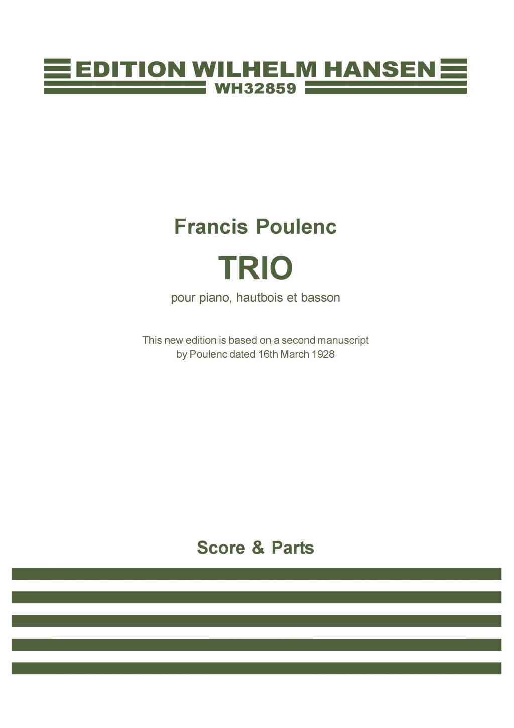 Vorderes Coverbild Trio for Piano, Oboe and Bassoon
