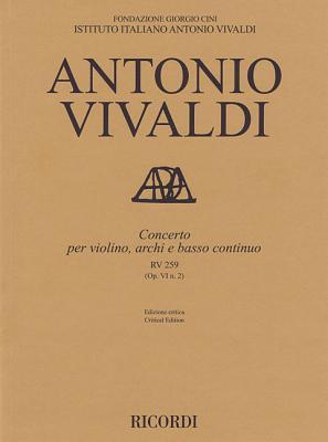 Vorderes Coverbild Concerto for Violin, Strings and Basso Continuo - RV 259 Op. 6 No. 2