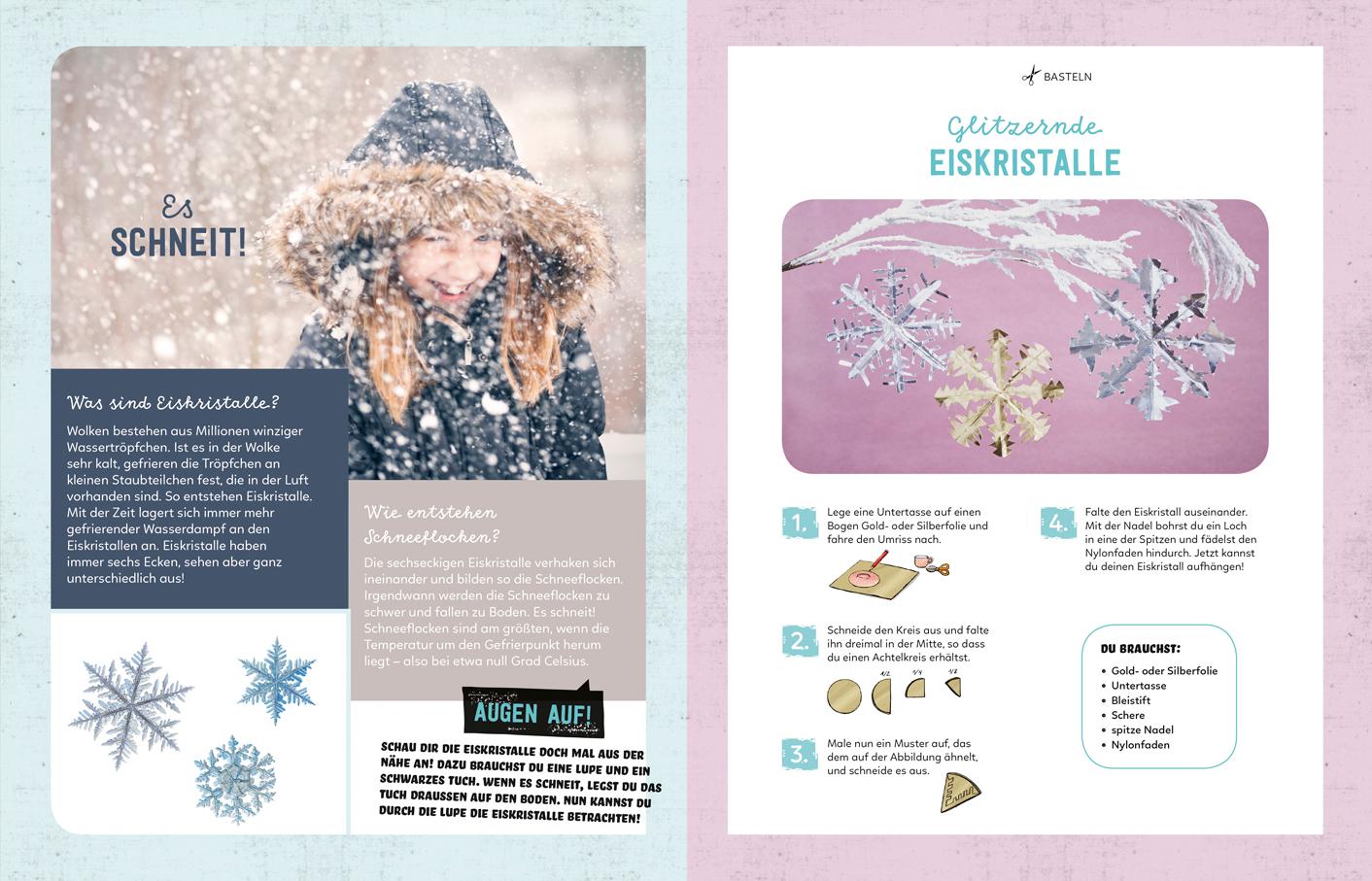 Beispielinhalt (Bild) Mein Sach- und Mach-Winter-Buch