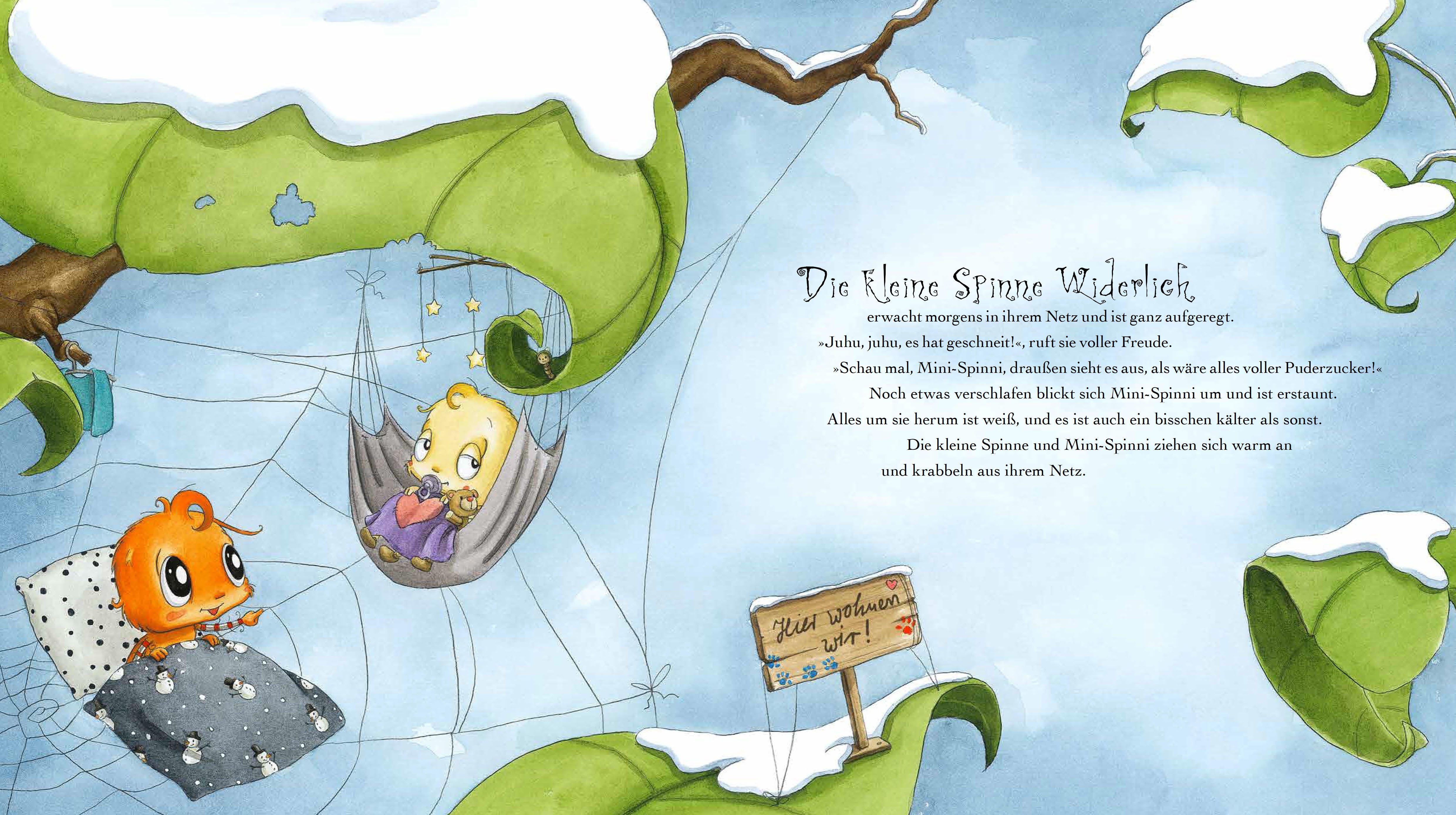 Beispielinhalt (Bild) Die kleine Spinne Widerlich 07 - Wundervolle Winterzeit