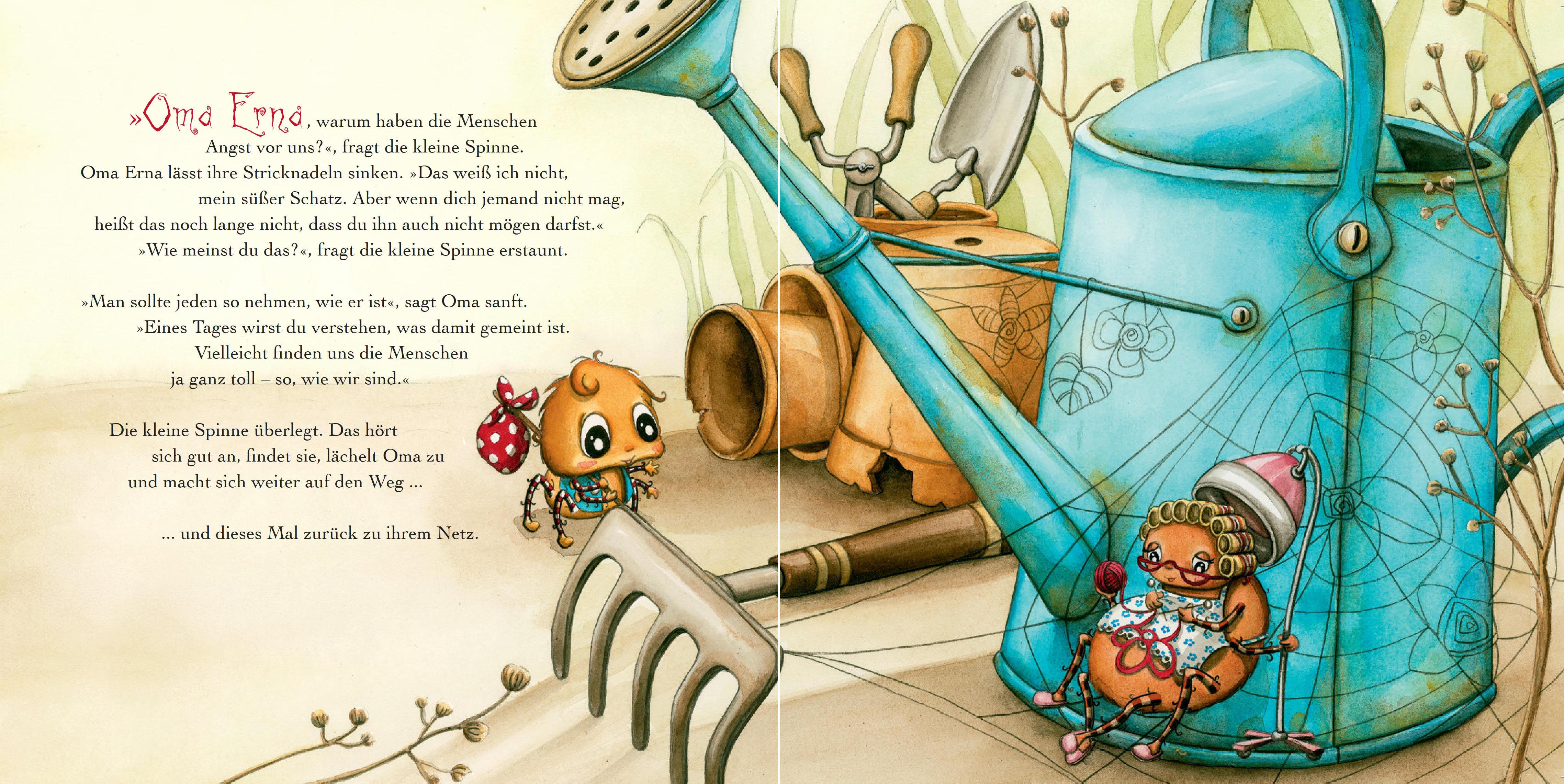 Beispielinhalt (Bild) Die kleine Spinne Widerlich 01 (Pappbilderbuch)