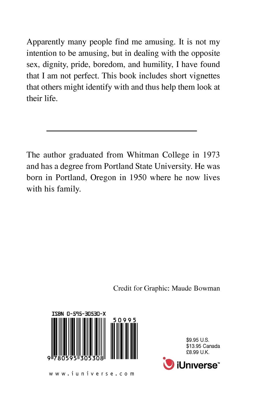 Rückseitencover Nobody's Perfect