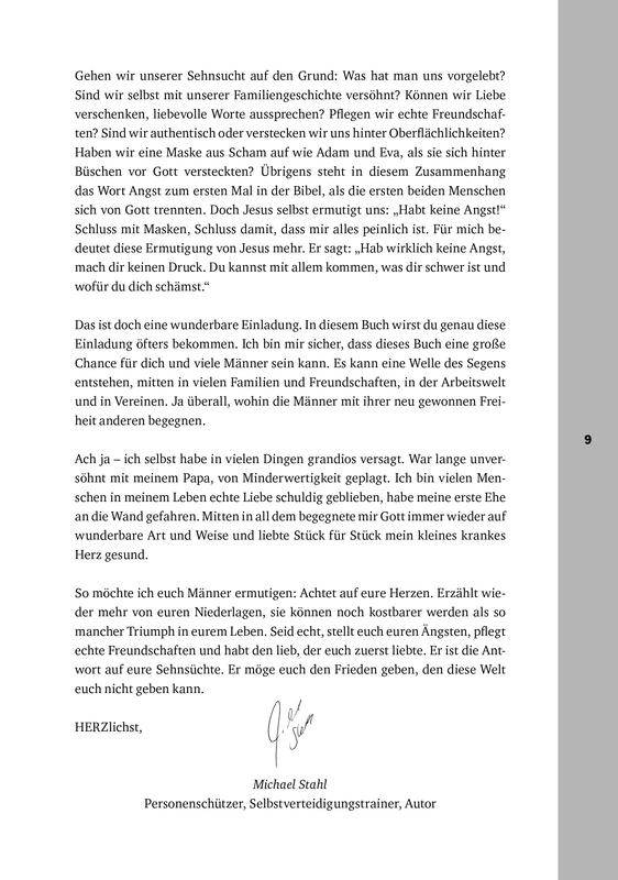 Beispielinhalt (Bild) Frei. Mann. Sein.