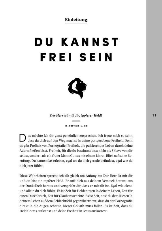 Beispielinhalt (Bild) Frei. Mann. Sein.