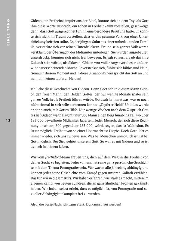Beispielinhalt (Bild) Frei. Mann. Sein.