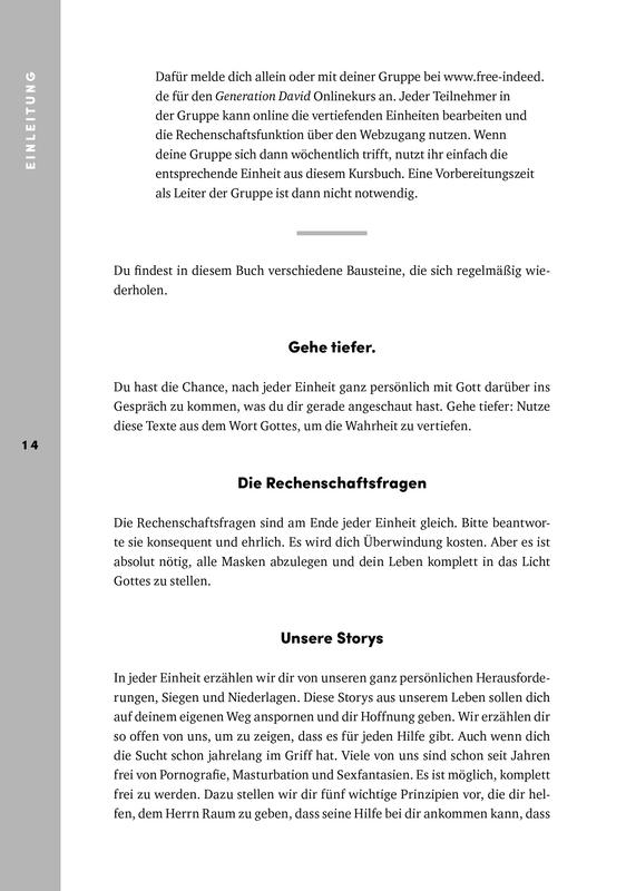Beispielinhalt (Bild) Frei. Mann. Sein.