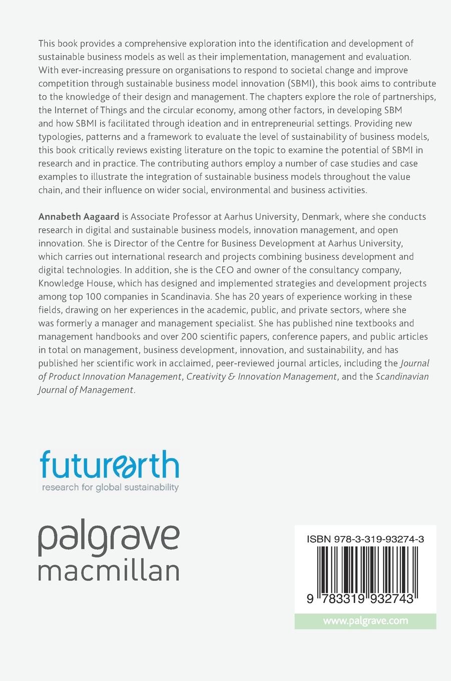 Rückseitencover Sustainable Business Models