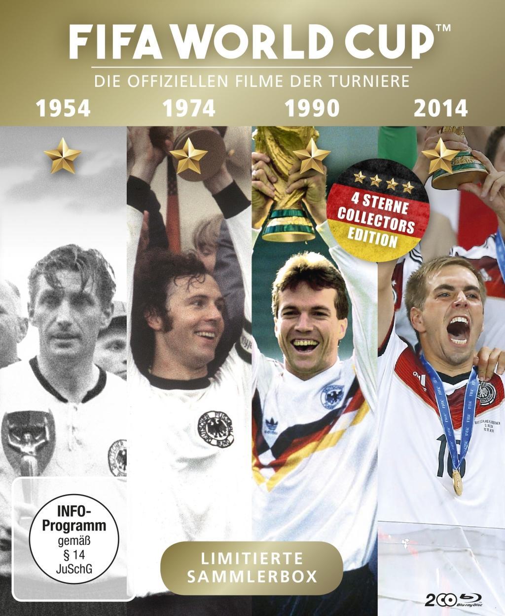 Vorderes Coverbild FIFA WORLD CUP 54 * 74 * 90 * 14 - Die offiziellen Filme der Turniere