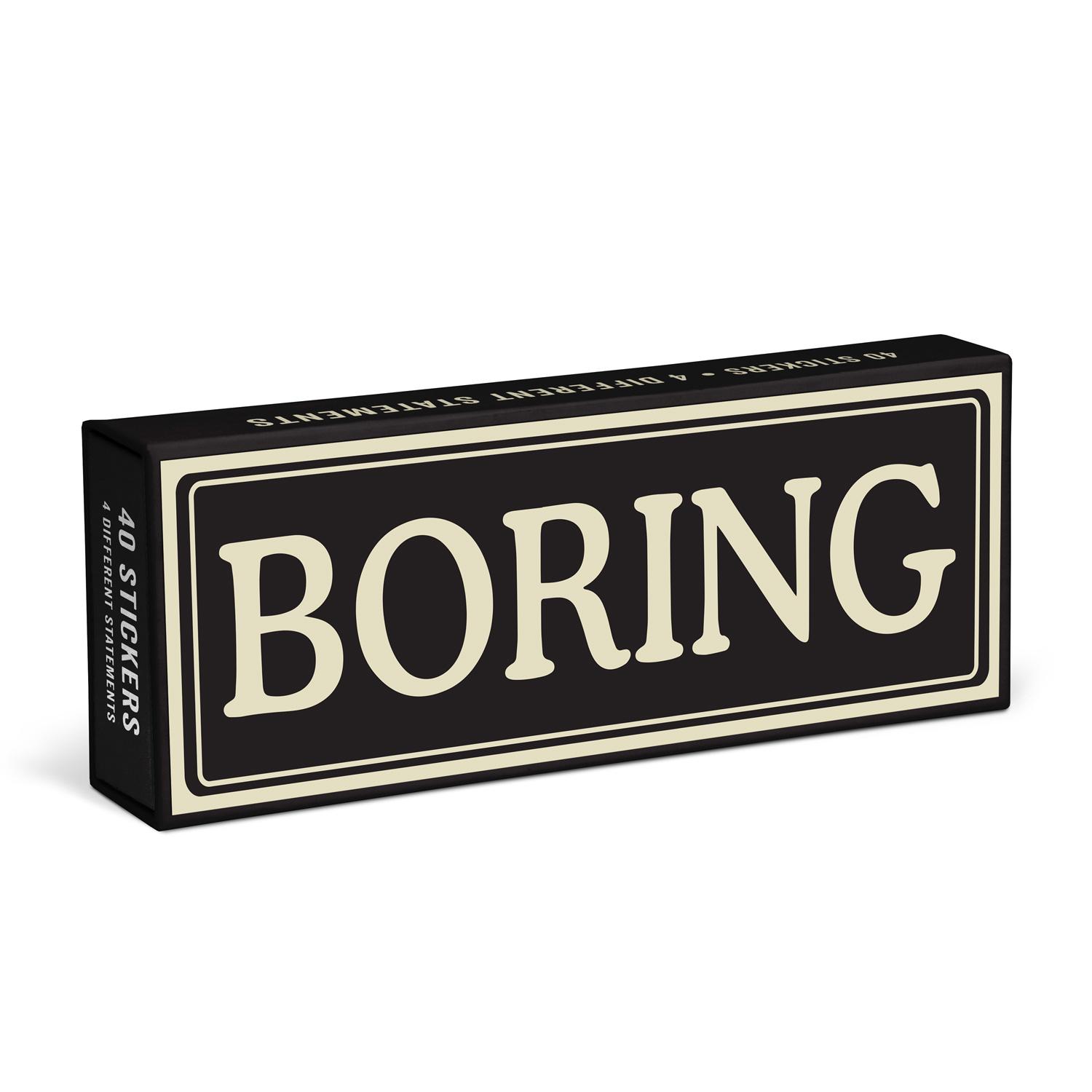 Vorderes Coverbild Knock Knock Boring Sticker Statements