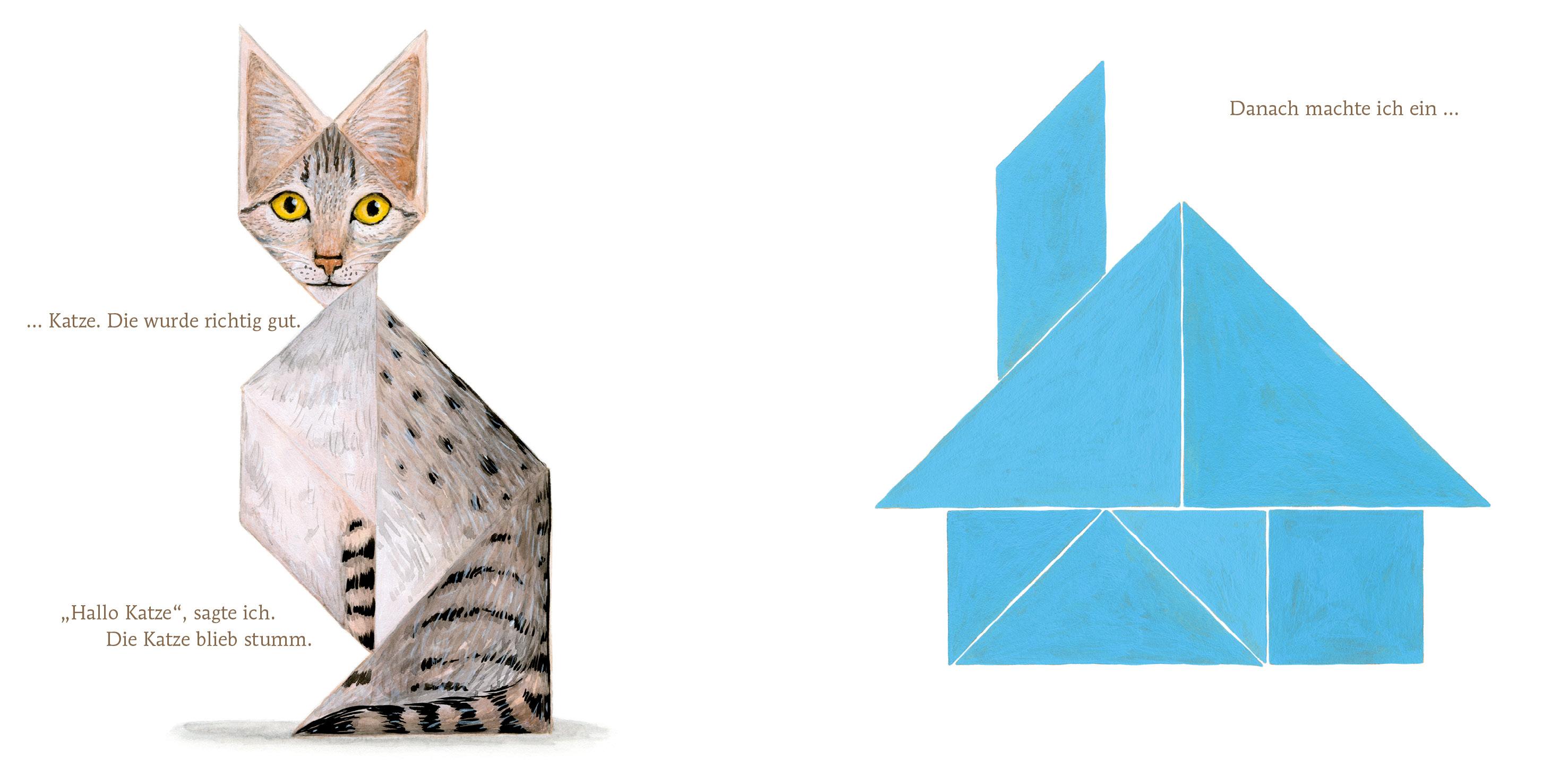 Beispielinhalt (Bild) Tangram Katze