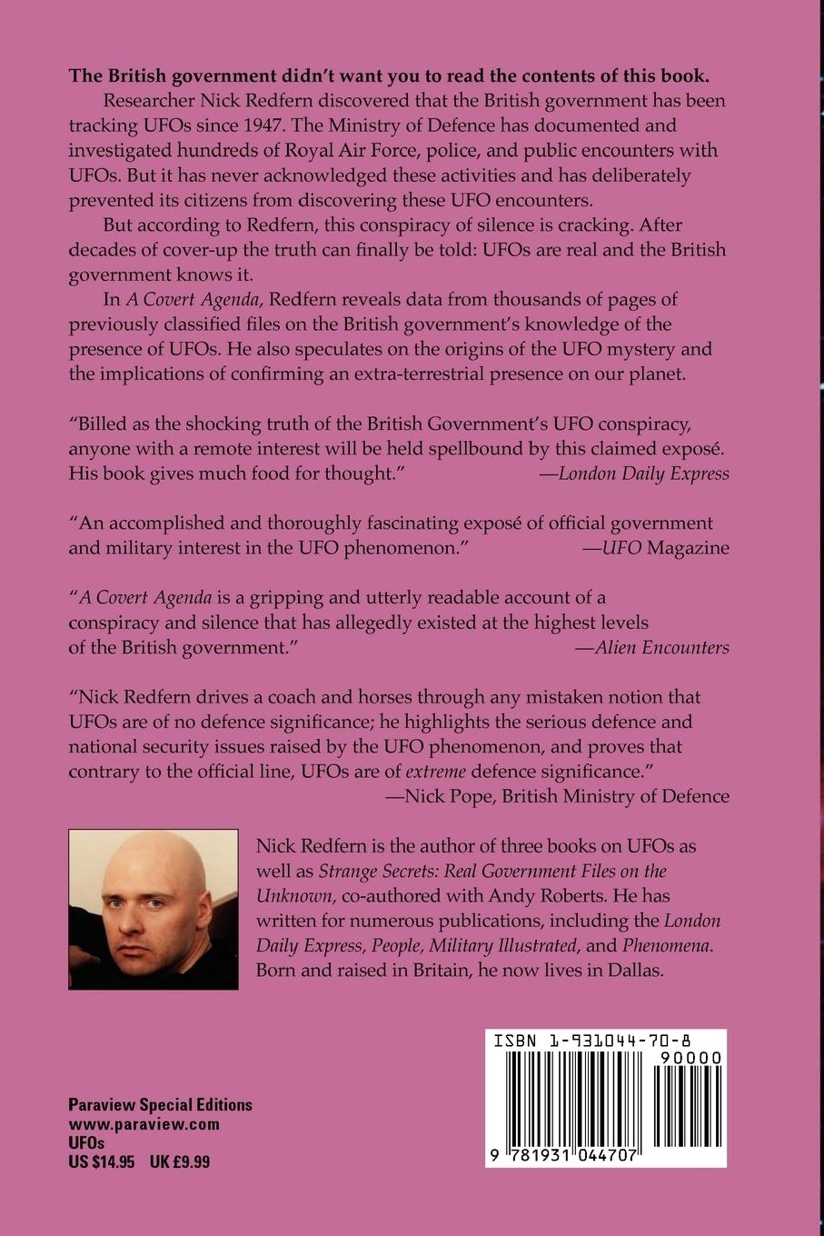 Rückseitencover A Covert Agenda