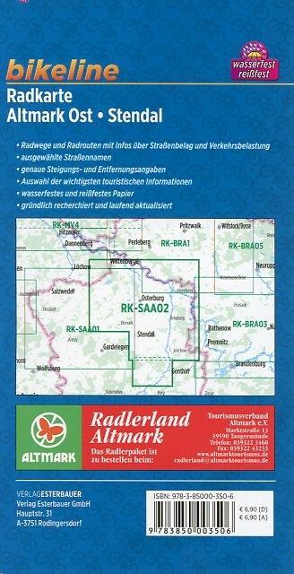 Beispielinhalt (Bild) Bikeline Radkarte Deutschland Altmark Ost Stendal 1:75.000