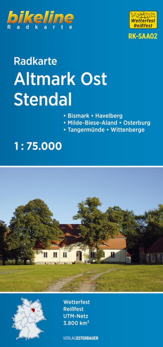 Vorderes Coverbild Bikeline Radkarte Deutschland Altmark Ost Stendal 1:75.000